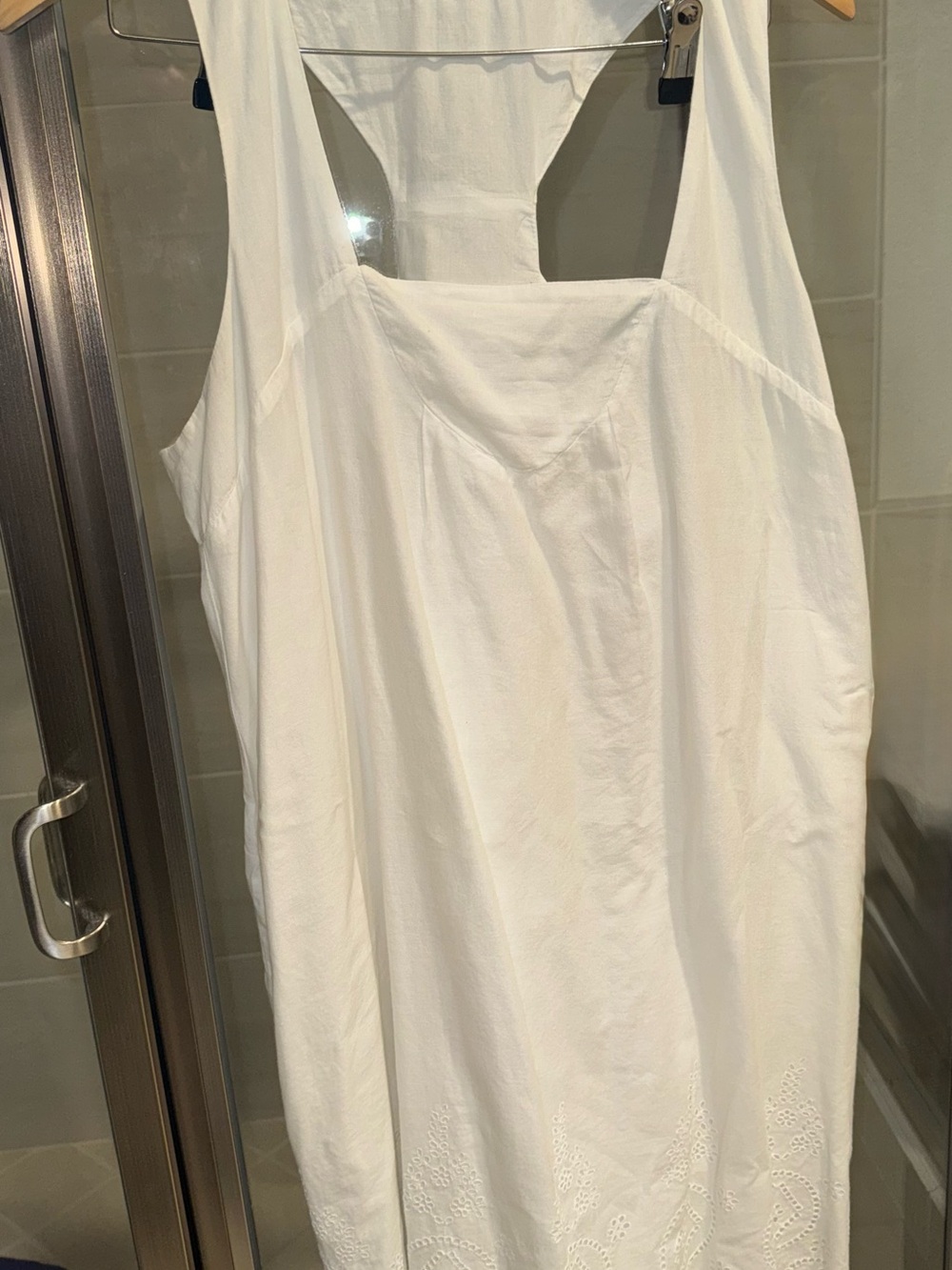 New White Cotton Banana Republic Dress